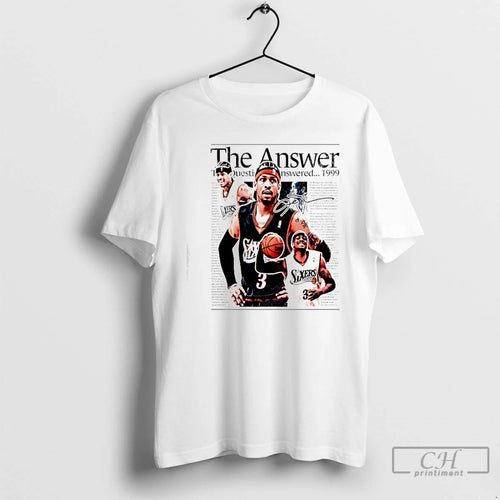Premium Allen Iverson Graphic Signature The Answer 1999 T-Shirts, Hoodie, Sweatshirt | InkNestWear.com