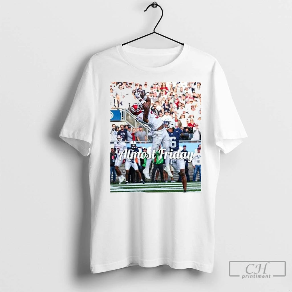 Premium Almost Friday Hoosier Daddy Circle White T-Shirts, Hoodie, Sweatshirt | InkNestWear.com