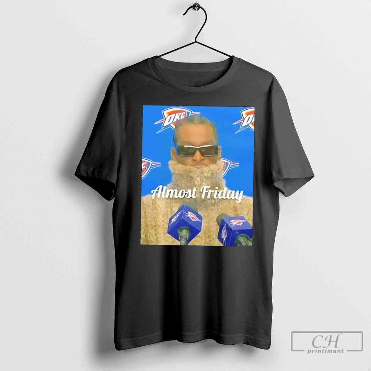 Premium Almost Friday Oklahoma City Thunder Shai Gilgeous Alexander Sga Interview T-Shirts, Hoodie, Sweatshirt
