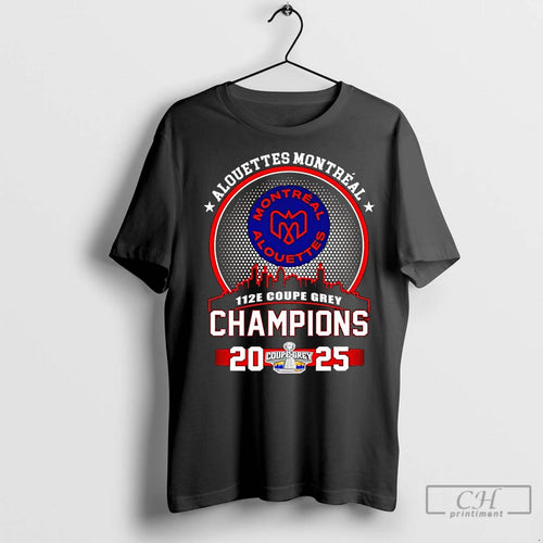 Premium Alouettes Montreal 112e Coupe Grey Champions 2025 T-Shirts, Hoodie, Sweatshirt | InkNestWear.com
