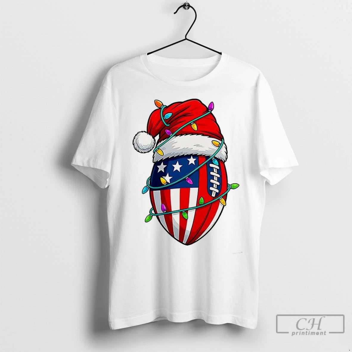 Premium American Flag Football Christmas T-Shirts, Hoodie, Sweatshirt | InkNestWear.com