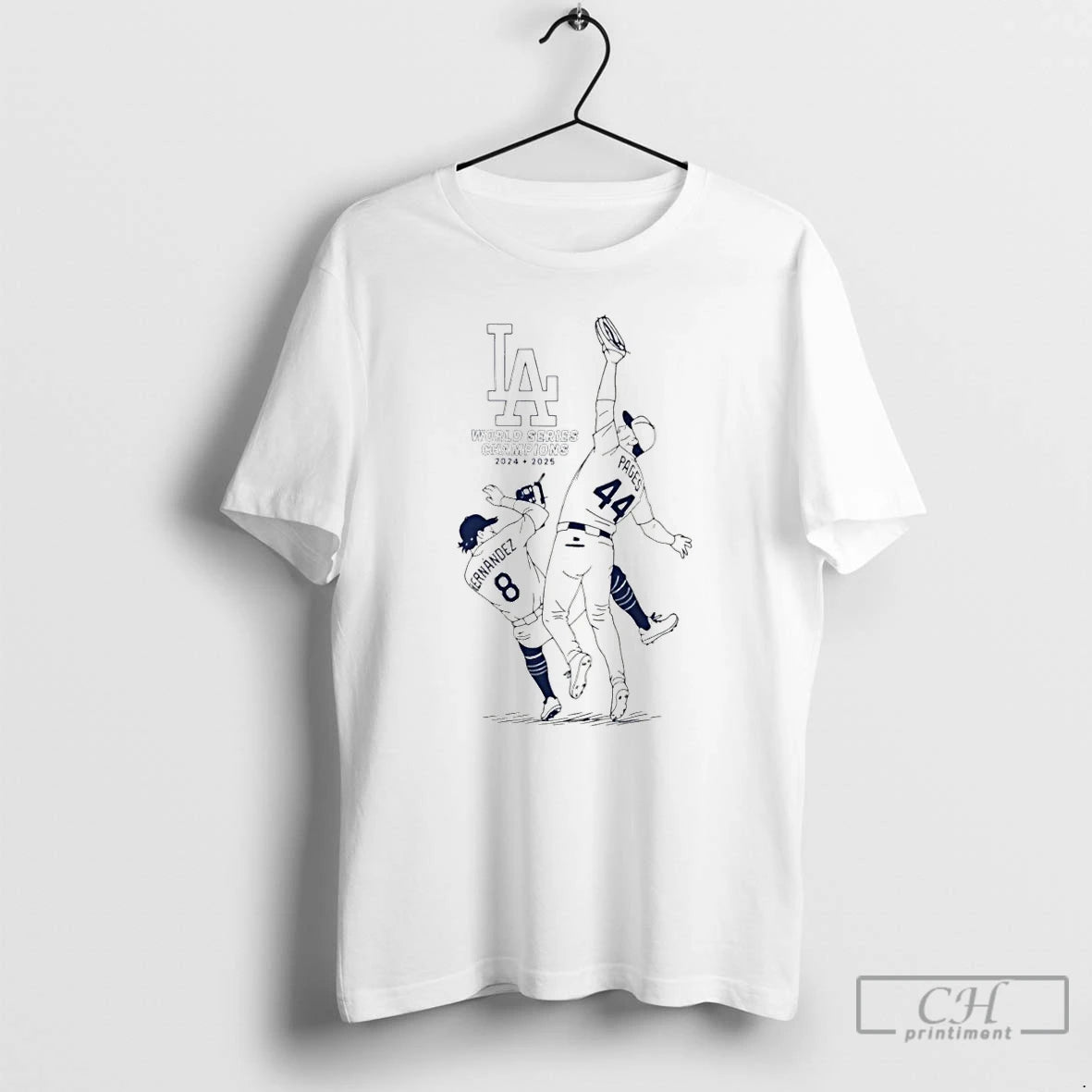 Premium Andy Pages And Kike Hernandez Catch Illustration Los Angeles Dodgers 24 25 World Series T-Shirts, Hoodie, Sweatshirt