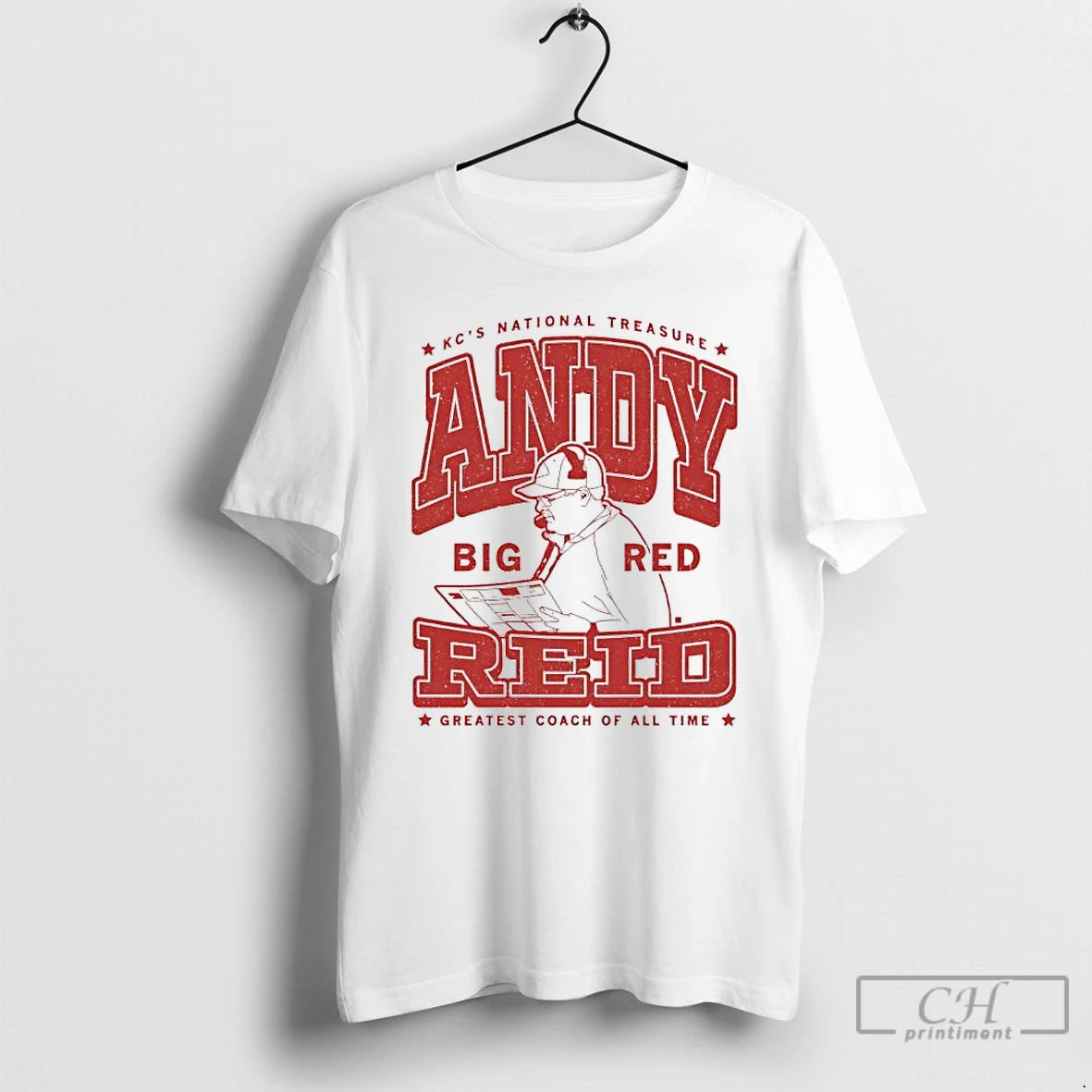 Premium Andy Reid Big Red Kcs National Treasure Greatest Coach Of All Time T Shirts Hoodie, Sweatshirt | InkNestWear.com