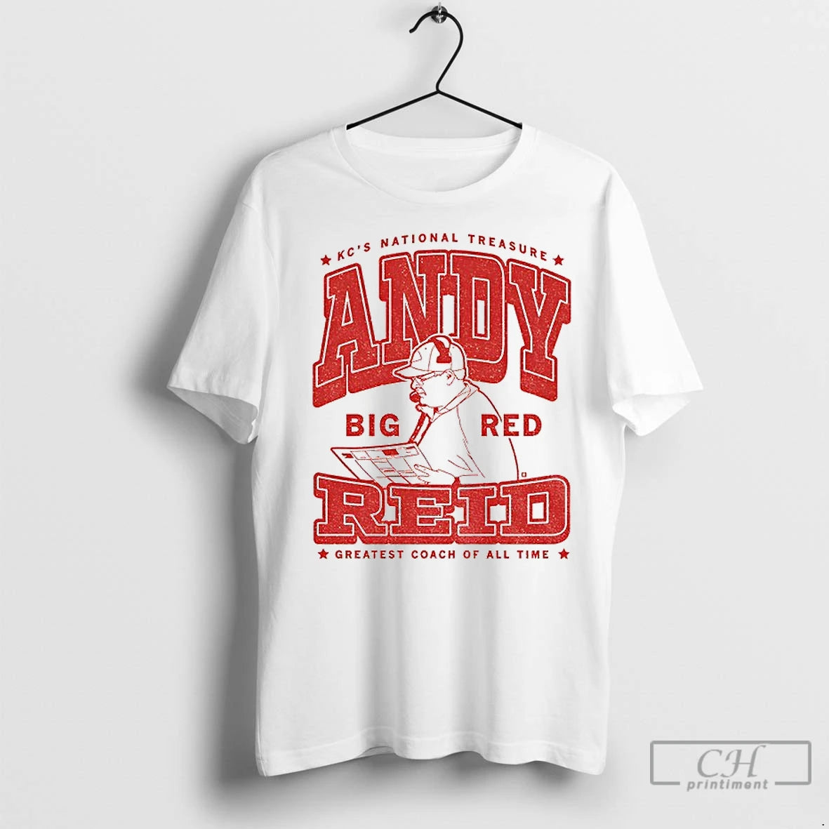 Premium Andy Reid Kansas City Chiefs National Treasure Greatest Coach Of All Time Big Red T-Shirts, Hoodie, Sweatshirt