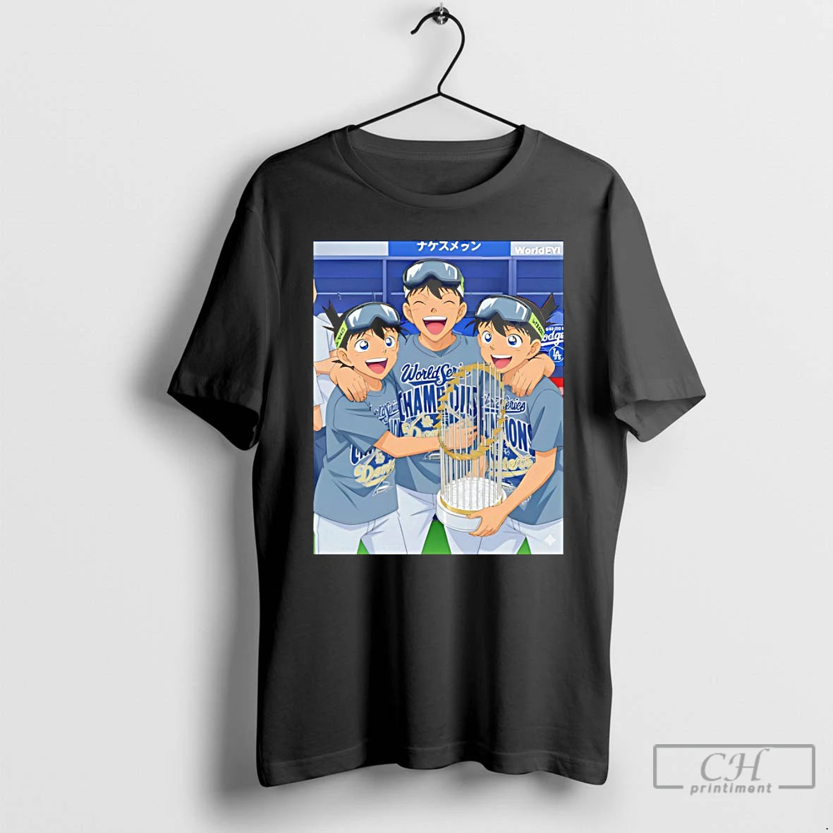 Premium Anime Character Los Angeles Dodgers World Series Champions 2025 Mlb T Shirts Hoodie, Sweatshirt | InkNestWear.com