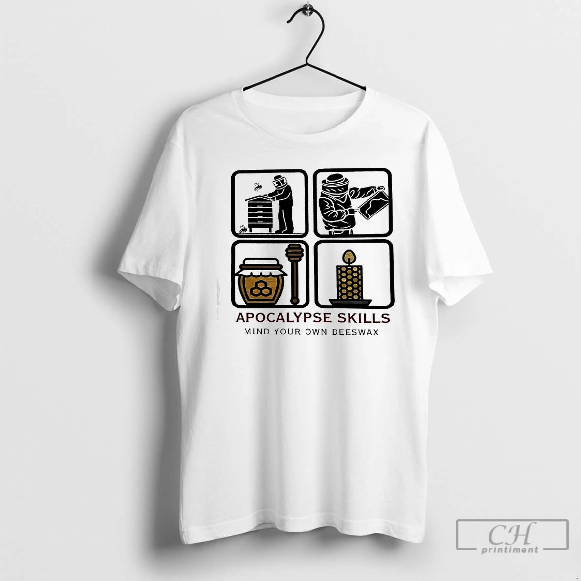 Premium Apocalypse Skills Mind Your Own Beeswax T Shirts Hoodie, Sweatshirt | InkNestWear.com