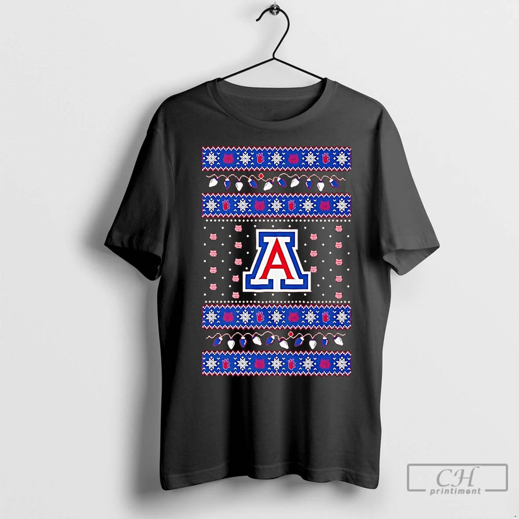 Premium Arizona Wildcats Ugly Christmas Light T-Shirts, Hoodie, Sweatshirt | InkNestWear.com