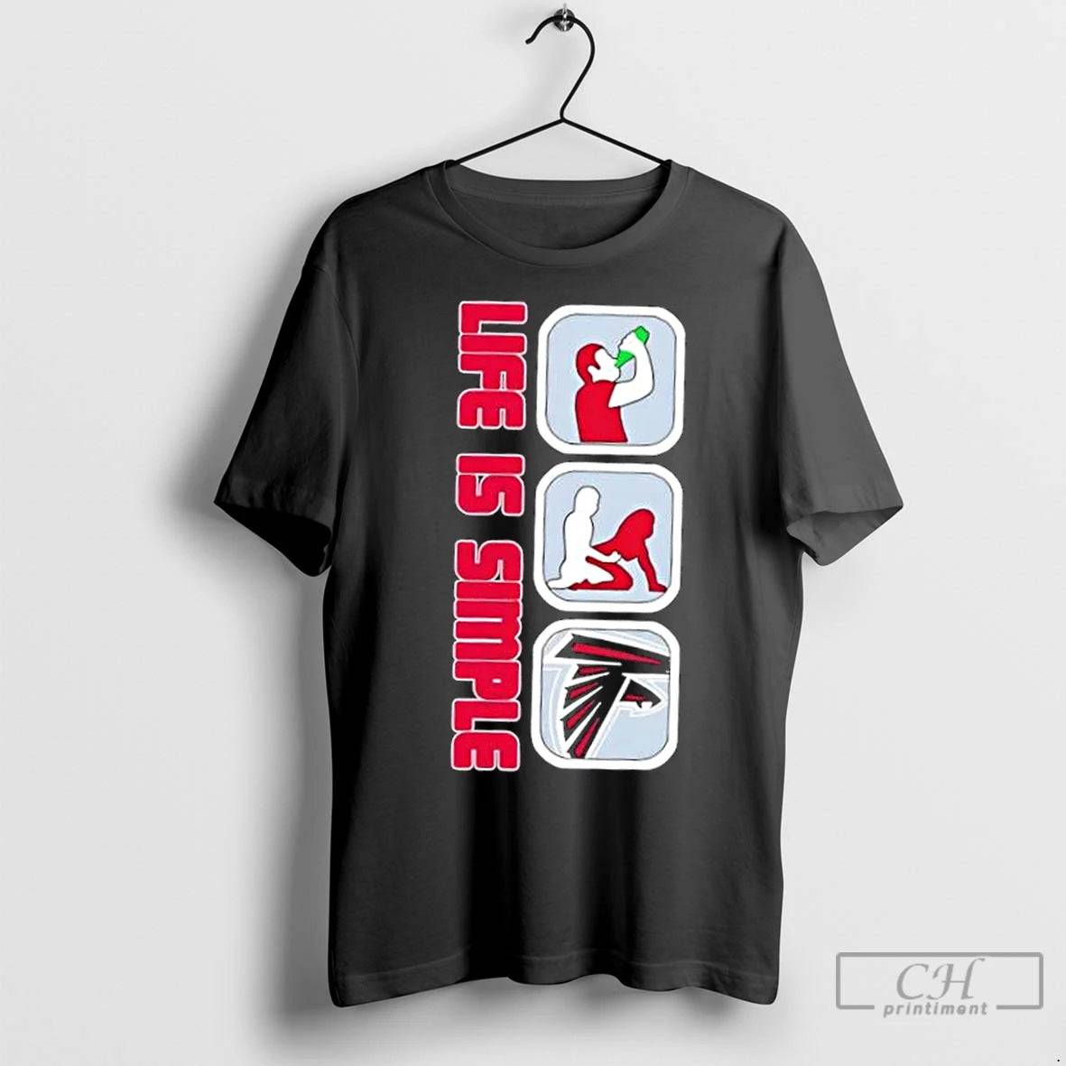 Premium Atlanta Falcons Football Life Is Simple T-Shirts, Hoodie, Sweatshirt | InkNestWear.com