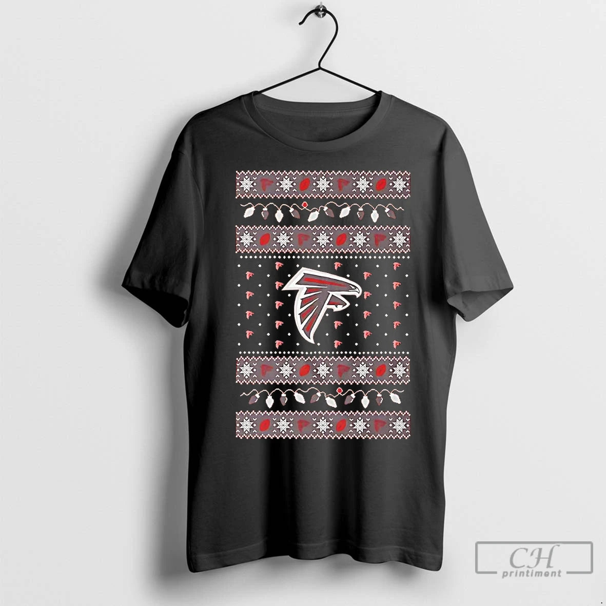Premium Atlanta Falcons Ugly Christmas Light T-Shirts, Hoodie, Sweatshirt | InkNestWear.com