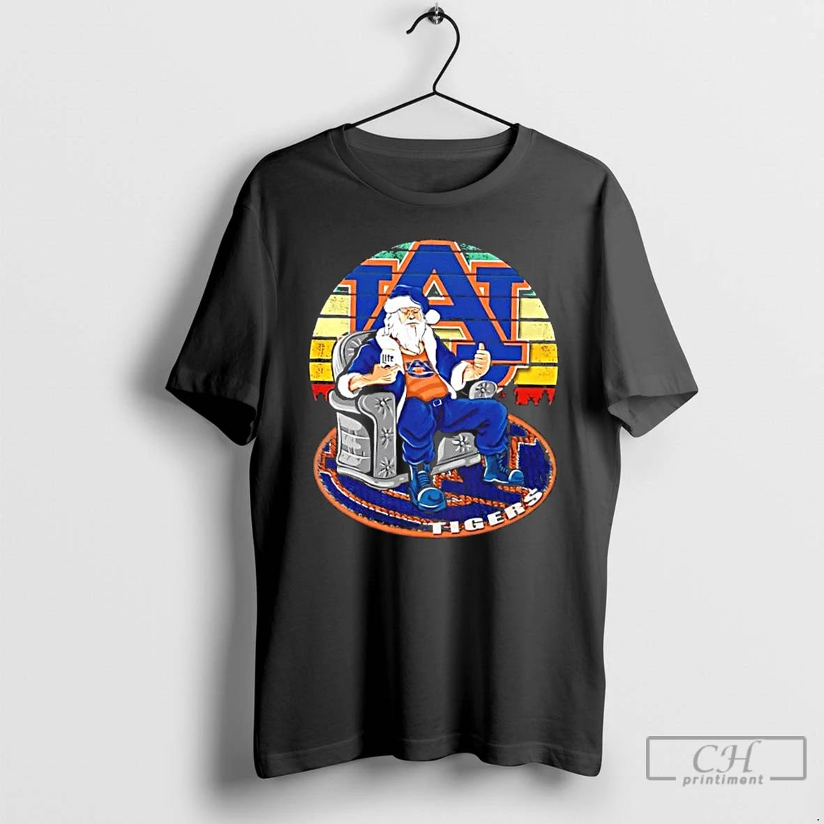 Premium Auburn Tigers X Santa Claus Christmas Vintage T Shirts Hoodie, Sweatshirt | InkNestWear.com