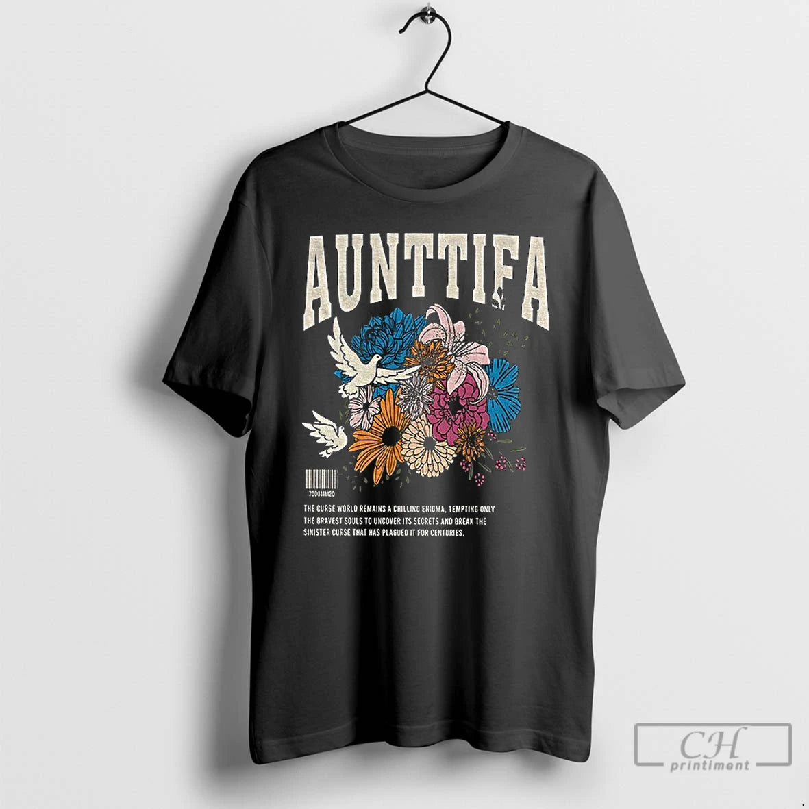Premium Aunt Tifa Anti Fascist Retro Floral Boho Activist T Shirts Hoodie, Sweatshirt | InkNestWear.com