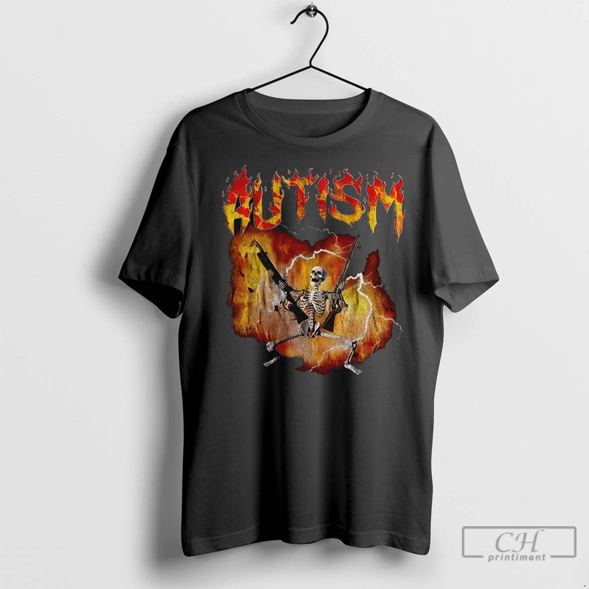 Premium Autistic Funny Skeleton Edgy Meme Graphic T-Shirts, Hoodie, Sweatshirt | InkNestWear.com