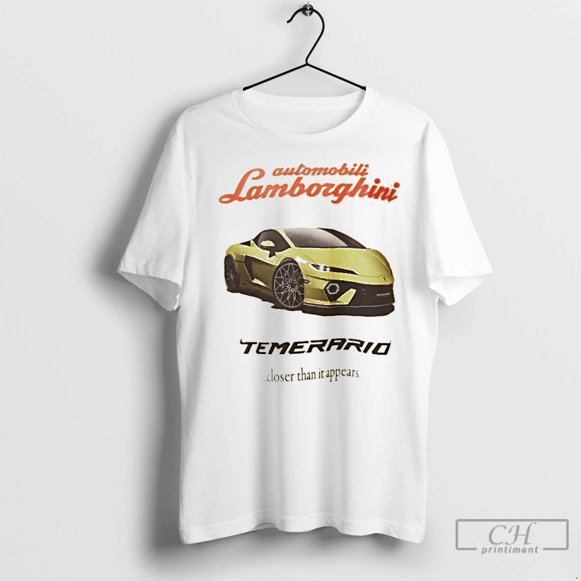 Premium Automobili Lamborghini Temerario Closer Than It Appears T-Shirts, Hoodie, Sweatshirt | InkNestWear.com