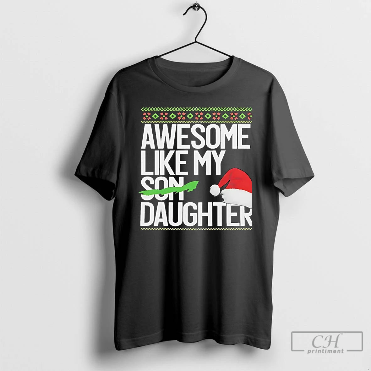Premium Awesome Like My Daughter Christmas Christmas T Shirts Hoodie, Sweatshirt | InkNestWear.com