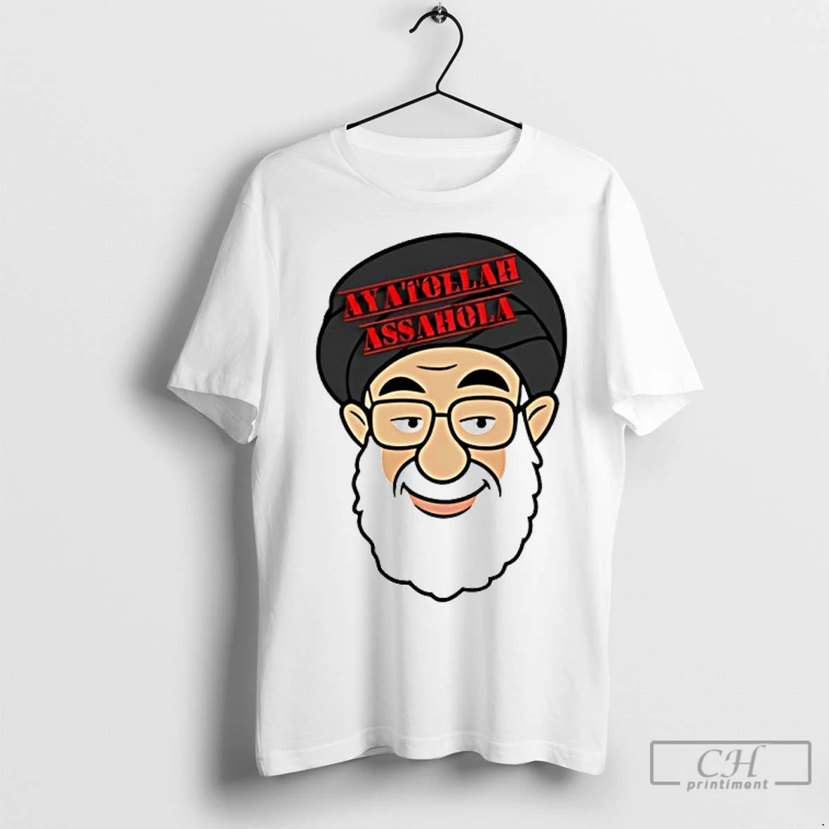 Premium Ayatollah Assahola Big Face T-Shirts, Hoodie, Sweatshirt | InkNestWear.com