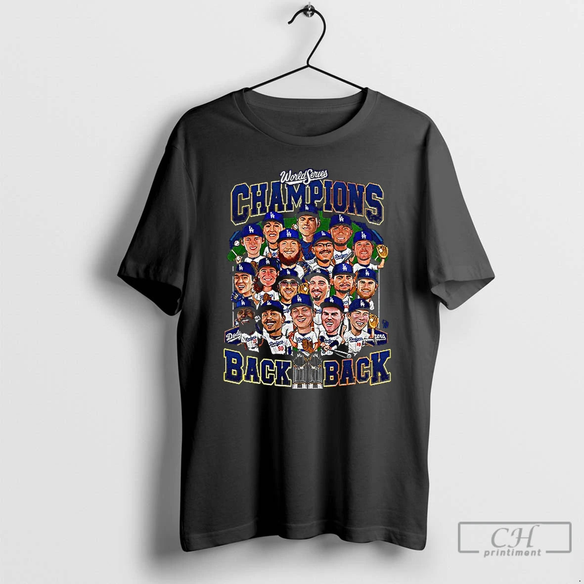 Premium Back 2 Back Champions Los Angeles Dodgers 2025 World Series Mlb Players T Shirts Hoodie, Sweatshirt | InkNestWear.com