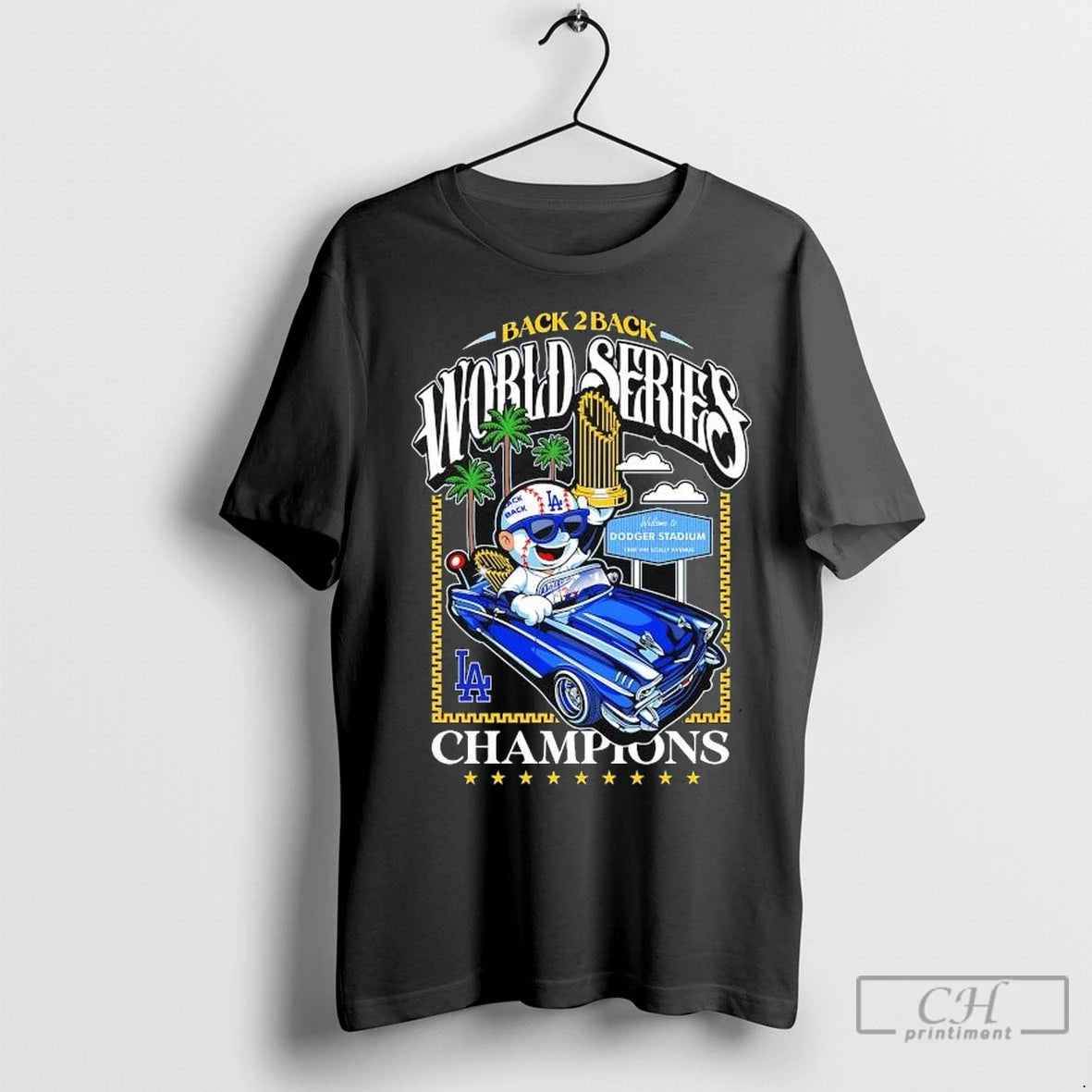 Premium Back 2 Back World Series Champions Dodgers Graphic