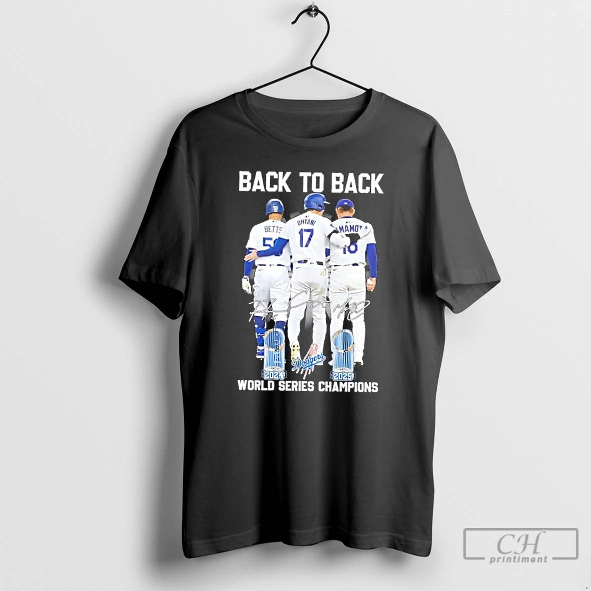 Premium Back To Back 2024 2025 World Series Champions Los Angeles Dodgers Betts Ohtani Yamamoto T-Shirts, Hoodie, Sweatshirt