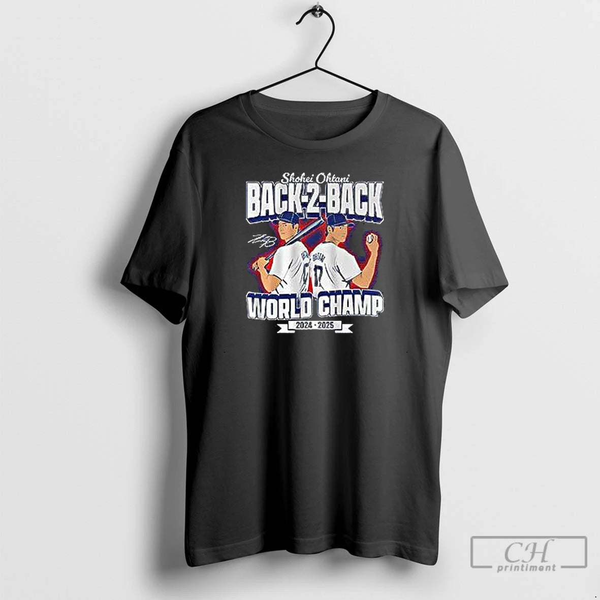 Premium Back To Back World Champs Shohei Ohtani 2024 2025 T Shirts Hoodie, Sweatshirt | InkNestWear.com