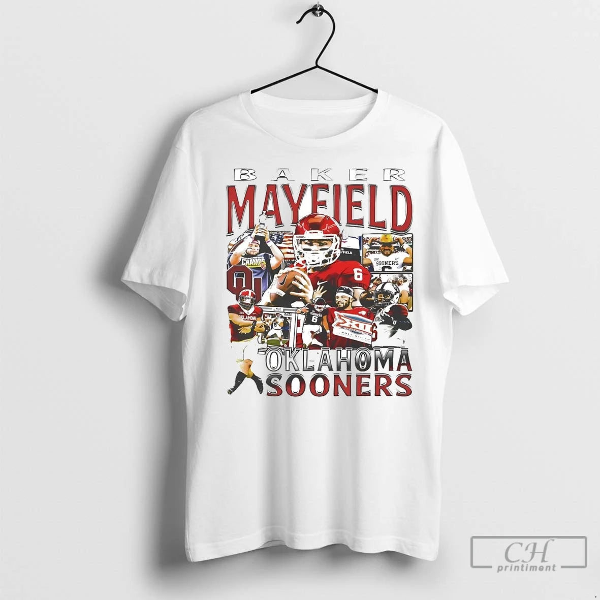 Premium Baker Mayfield Picture Collage Oklahoma Sooners T-Shirts, Hoodie, Sweatshirt | InkNestWear.com