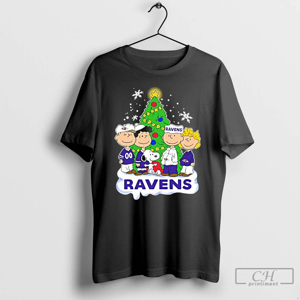 Premium Baltimore Ravens X The Peanuts Christmas 2025 T-Shirts, Hoodie, Sweatshirt | InkNestWear.com