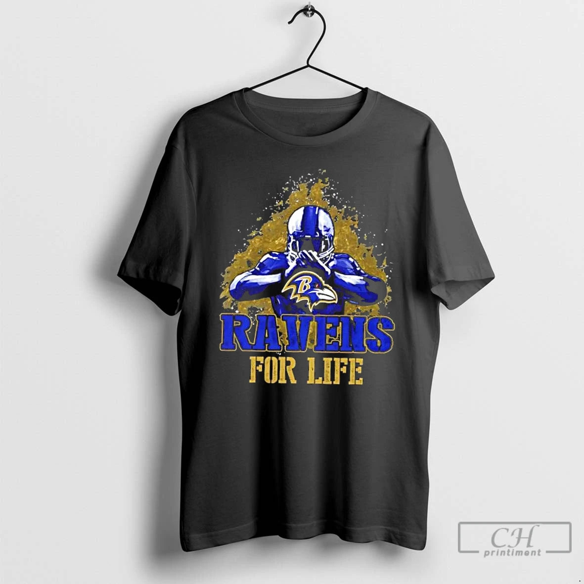 Premium Baltimore Ravens Football For Life T Shirts Hoodie, Sweatshirt | InkNestWear.com