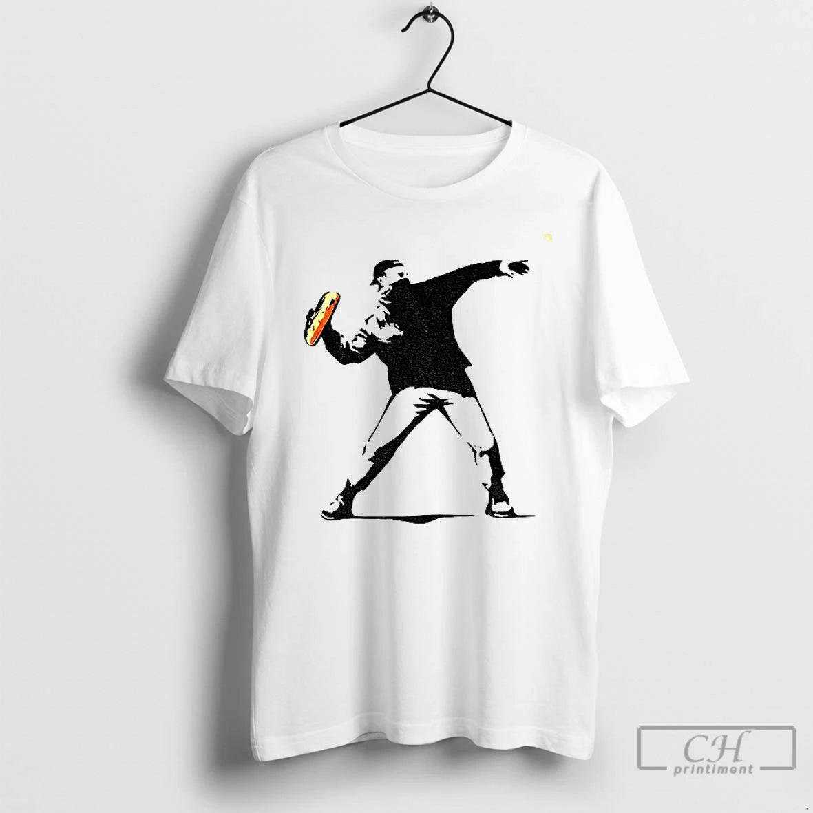 Premium Banksy Inspired Sandwich Thrower Funny T Shirts Hoodie, Sweatshirt | InkNestWear.com