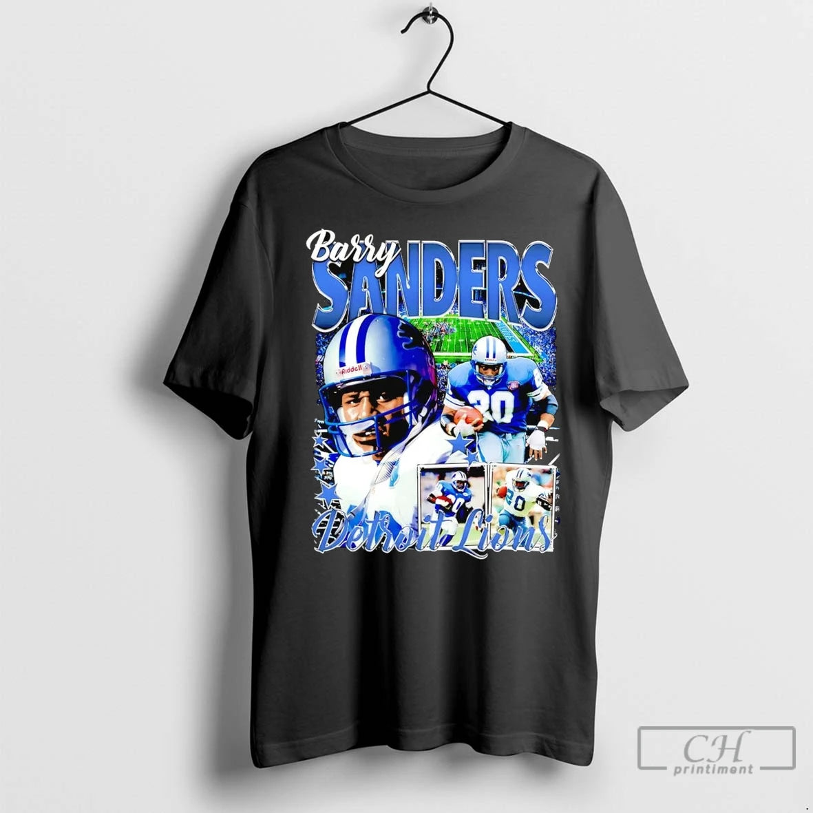 Premium Barry Sanders Picture Collage Detroit Lions T-Shirts, Hoodie, Sweatshirt | InkNestWear.com