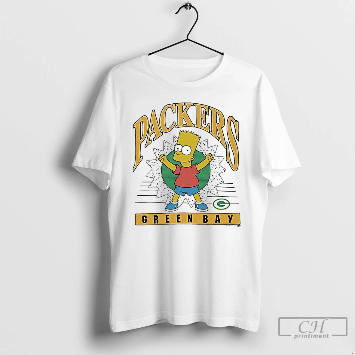 Premium Bart Simpson X Green Bay Packers Graphic T Shirts Hoodie, Sweatshirt | InkNestWear.com