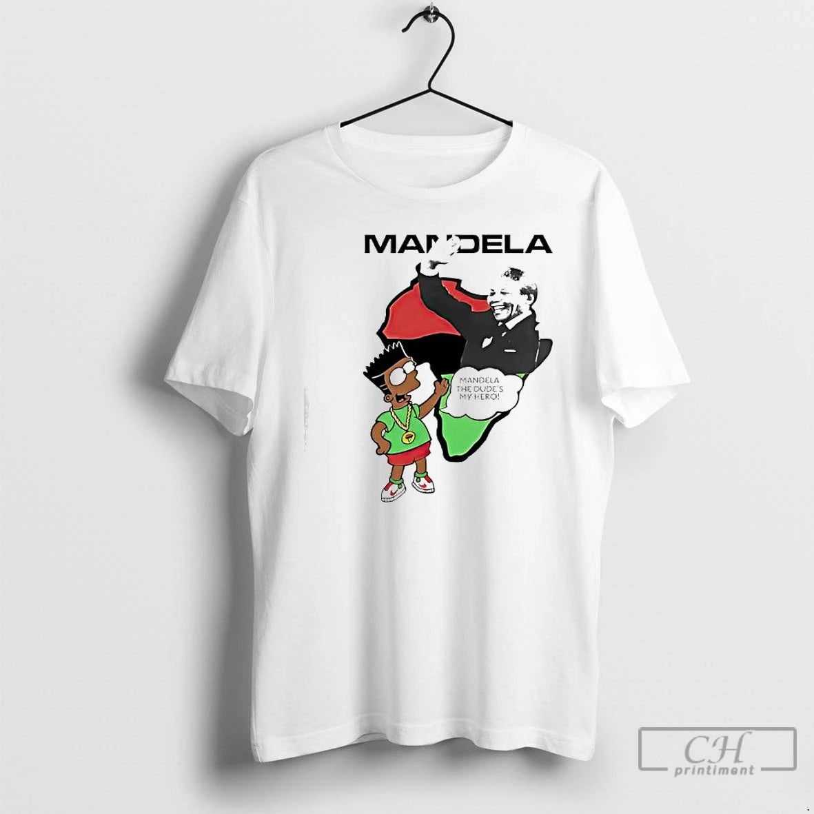 Premium Bart Simpsons Mandela The Dudes My Hero T Shirts Hoodie, Sweatshirt | InkNestWear.com
