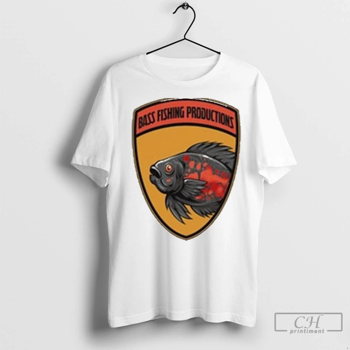Premium Bass Fishing Productions Shield Logo Circle White T-Shirts, Hoodie, Sweatshirt | InkNestWear.com