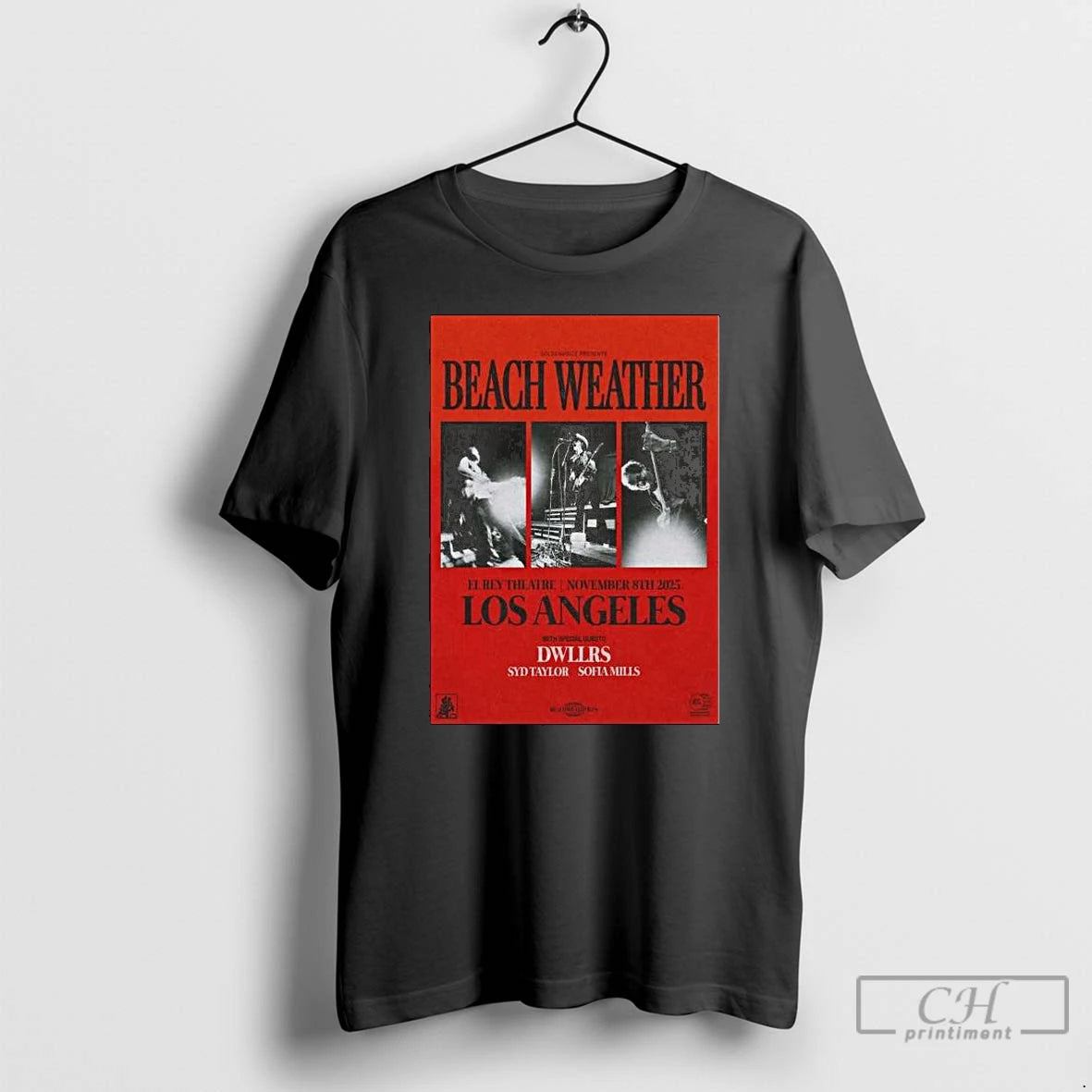Premium Beach Weather El Rey Theatre November 8 2025 Tour Long Sleve T Shirts Hoodie, Sweatshirt | InkNestWear.com