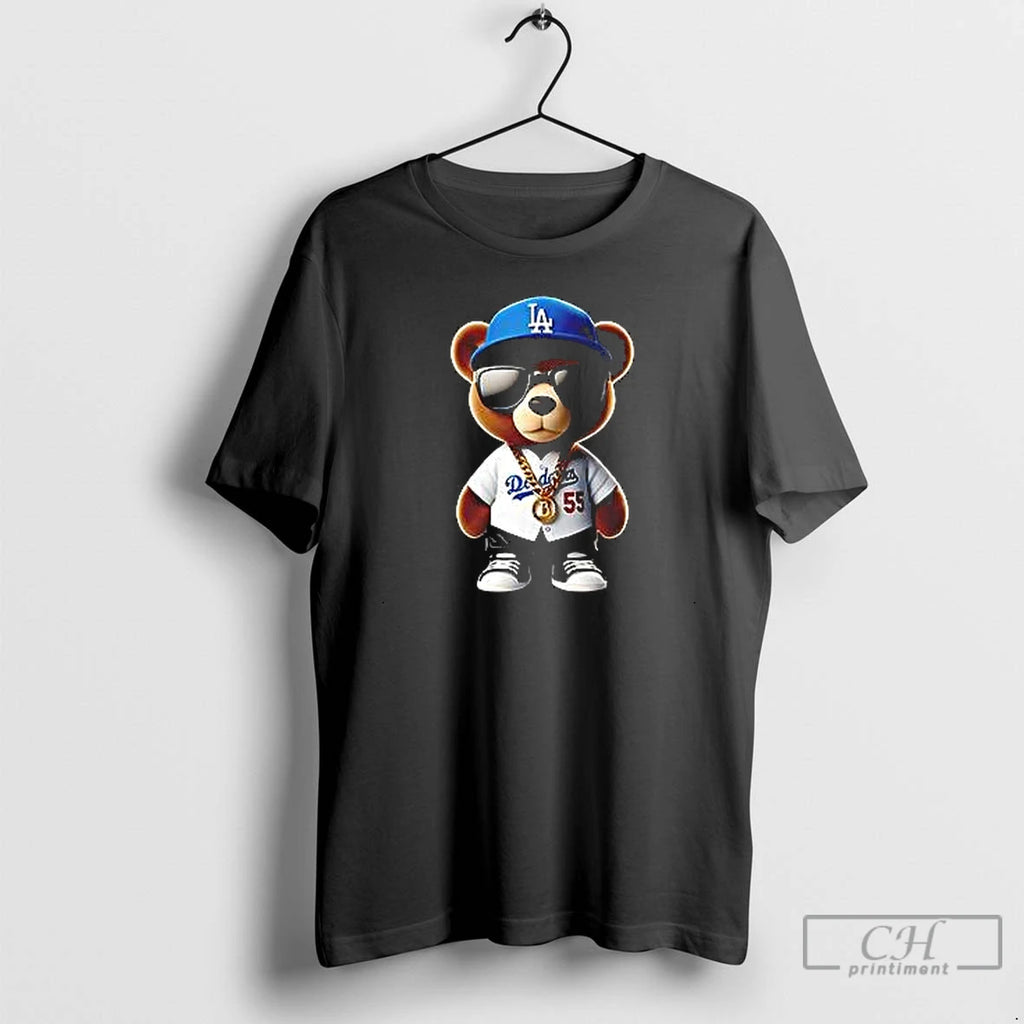 Premium Bear In Blue Dodger Classic T Shirts Hoodie, Sweatshirt | InkNestWear.com