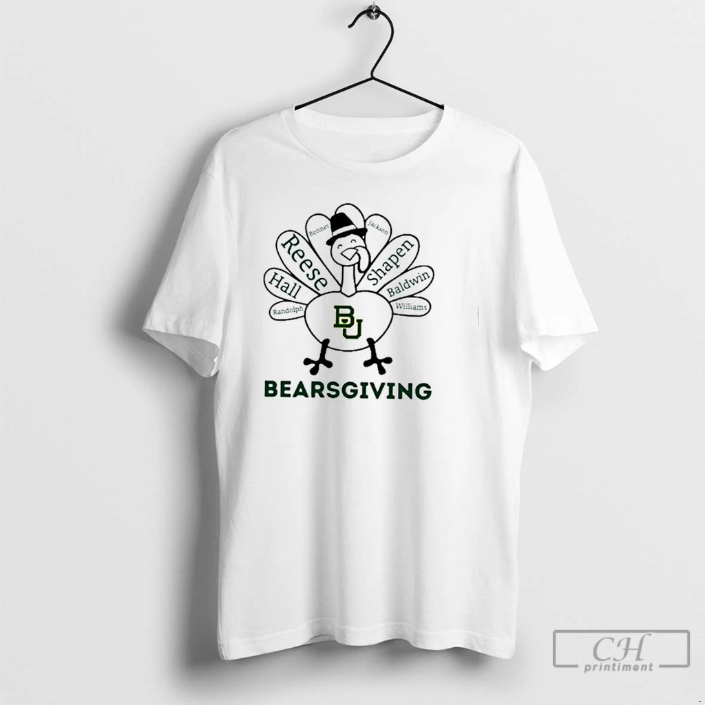 Premium Bearsgiving Baylor Bears X Thanksgiving T Shirts Hoodie, Sweatshirt | InkNestWear.com