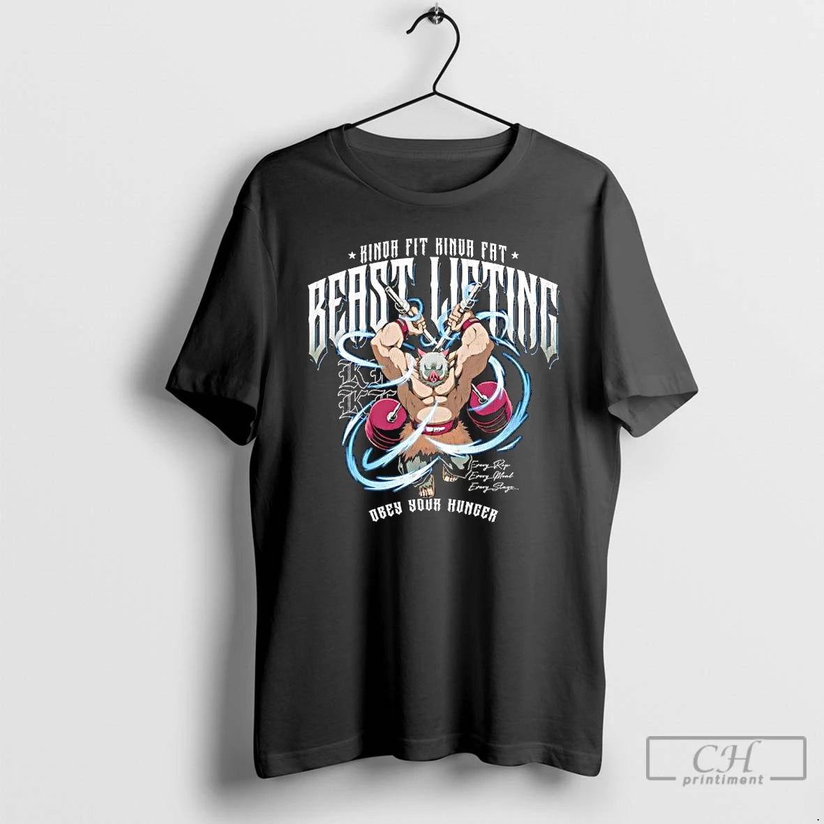 Premium Beast Lifting Kinda Fit Kinda Fat Obey Your Hunger T Shirts Hoodie, Sweatshirt | InkNestWear.com