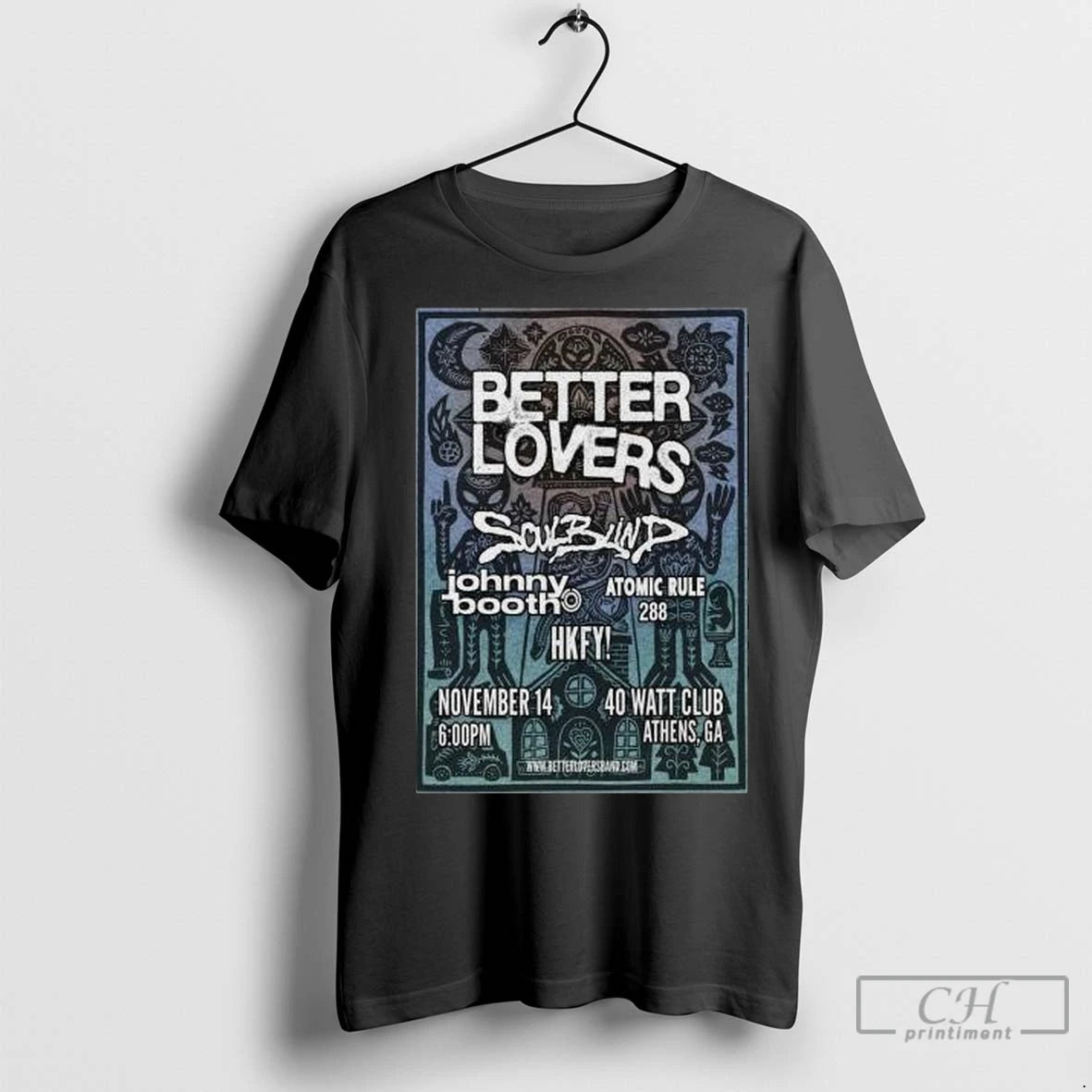 Premium Better Lovers November 14 2026 Athens Tour Circle Black T-Shirts, Hoodie, Sweatshirt | InkNestWear.com