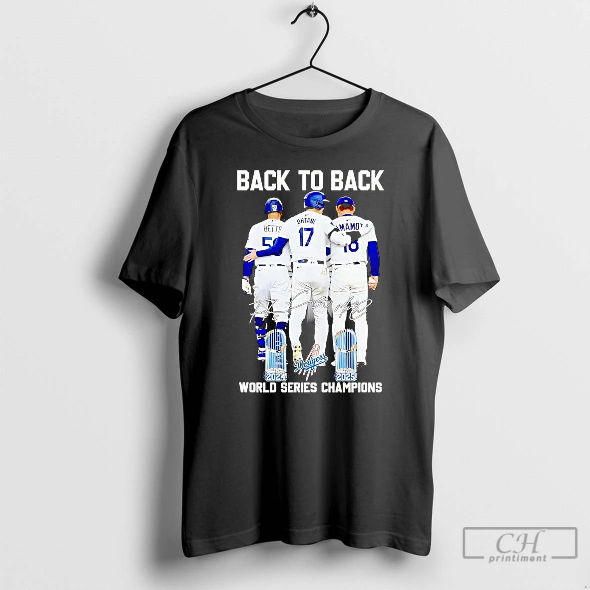 Premium Betts Ohtani Yamamoto Back To Back 2025 World Series Champions T Shirts Hoodie, Sweatshirt | InkNestWear.com