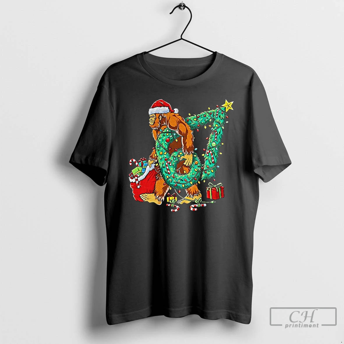 Premium Bigfoot Santa Claus 67 Merry Christmas T Shirts Hoodie, Sweatshirt | InkNestWear.com