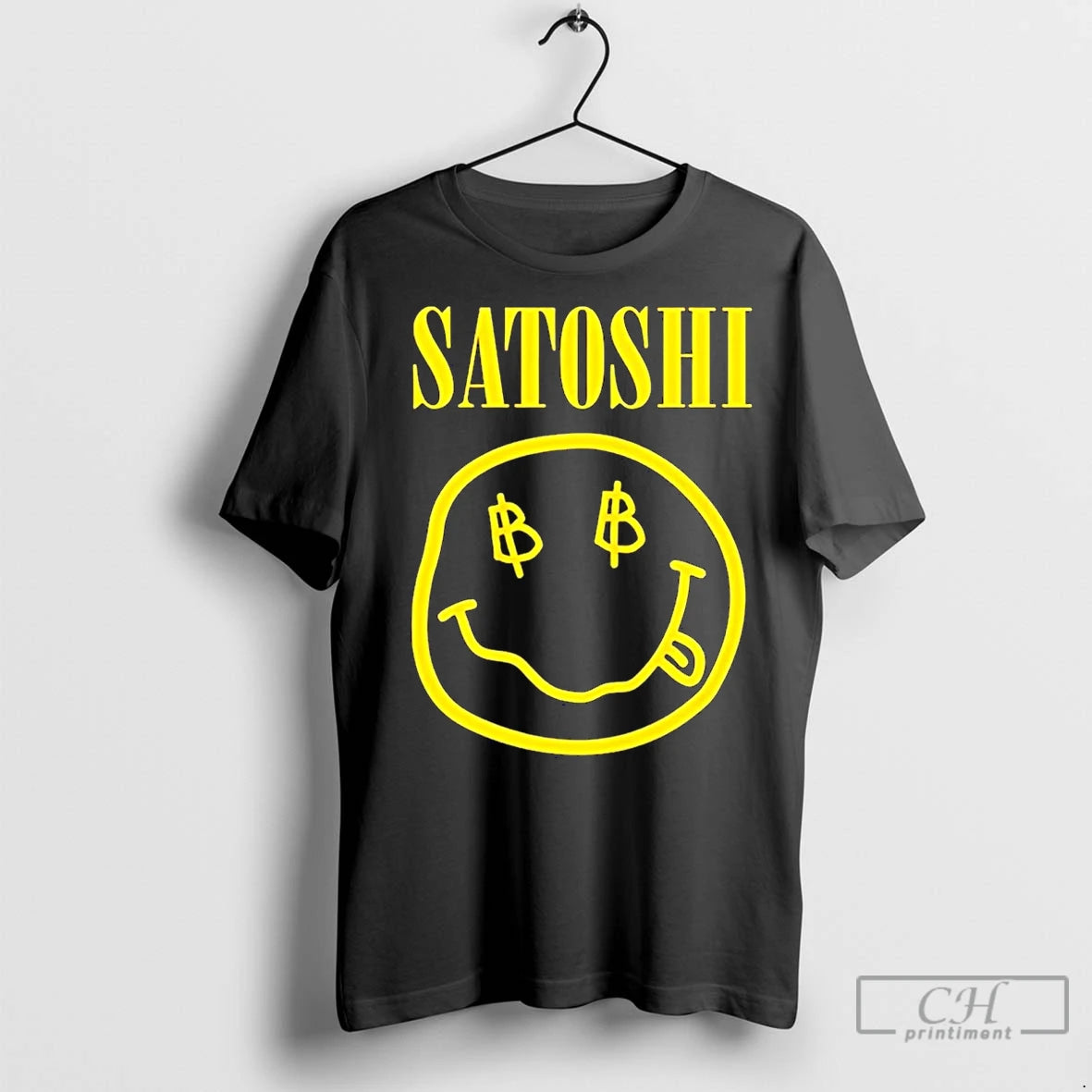 Premium Bitcoin Satoshi Smiley Face T-Shirts, Hoodie, Sweatshirt | InkNestWear.com