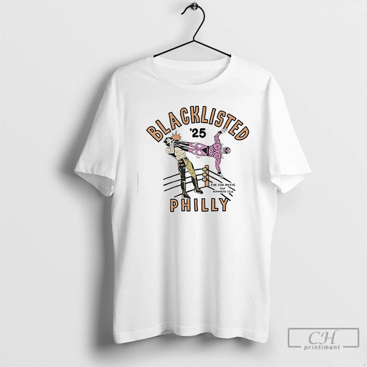 Premium Blacklisted Philly Eye For An Eye Nowhere Usa T-Shirts, Hoodie, Sweatshirt | InkNestWear.com
