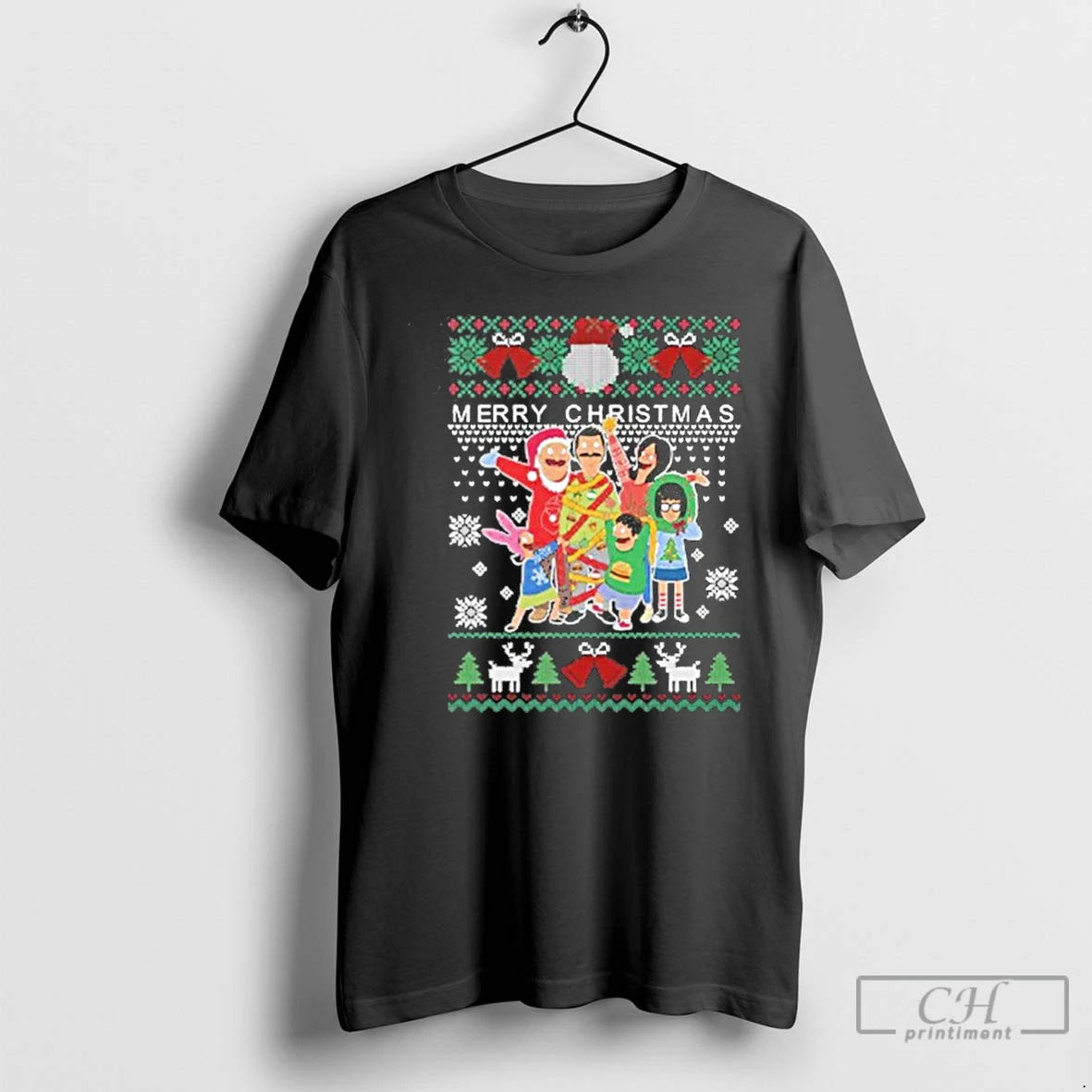 Premium Bobs Burgers Family Merry Christmas T Shirts Hoodie, Sweatshirt | InkNestWear.com