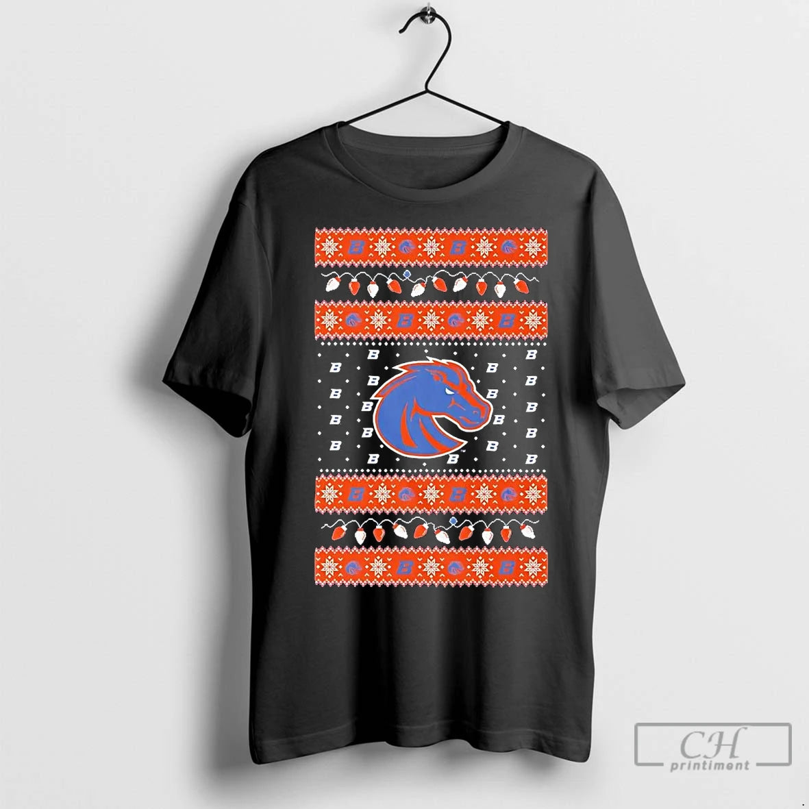 Premium Boise State Broncos Ugly Christmas Light T-Shirts, Hoodie, Sweatshirt | InkNestWear.com