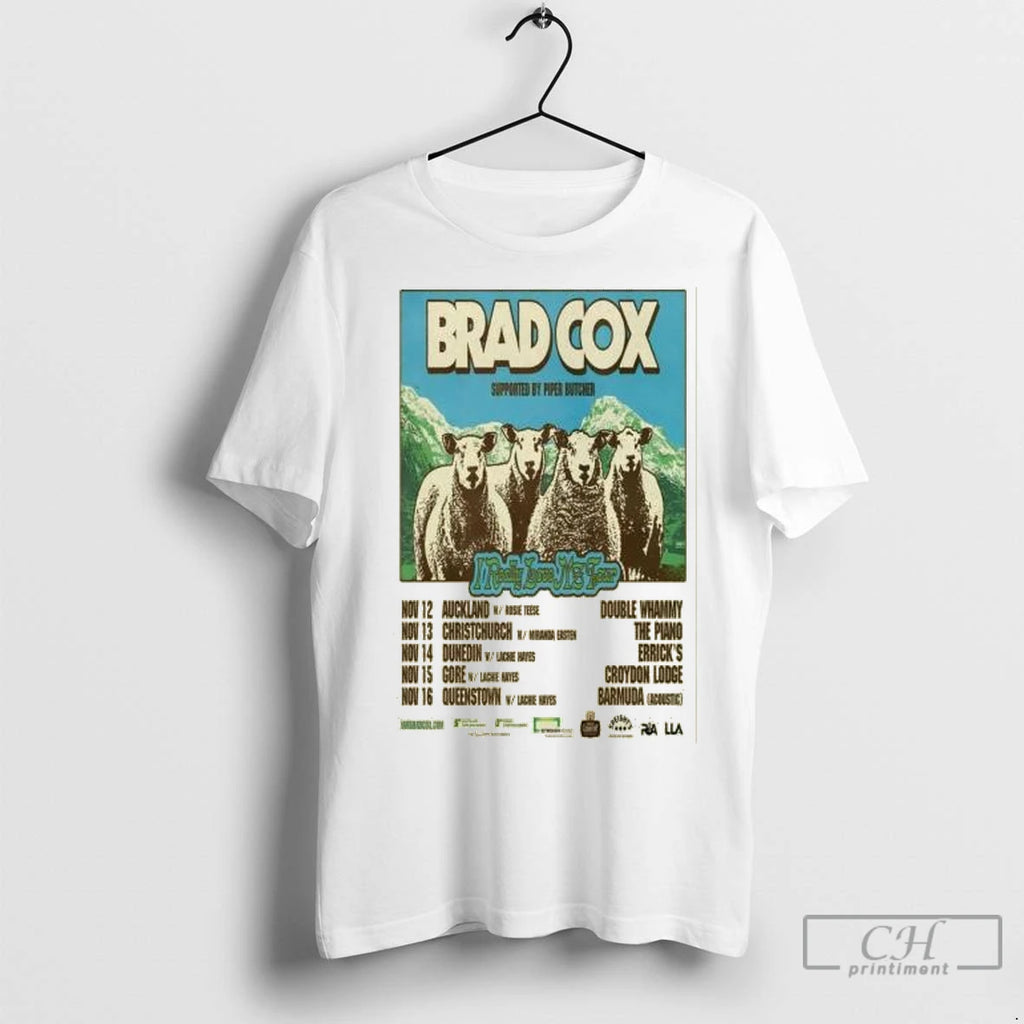 Premium Brad Cox Supported By Piper Butcher I Really Love Nz Tour Nov 2025 Circle T-Shirts, Hoodie, Sweatshirt