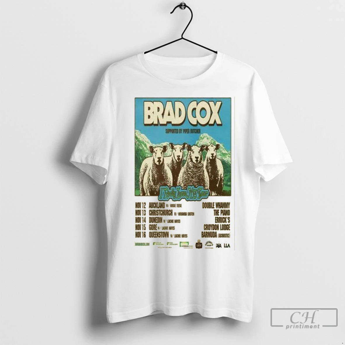 Premium Brad Cox Supported By Piper Butcher I Really Love Nz Tour Nov 2025 Circle T-Shirts, Hoodie, Sweatshirt