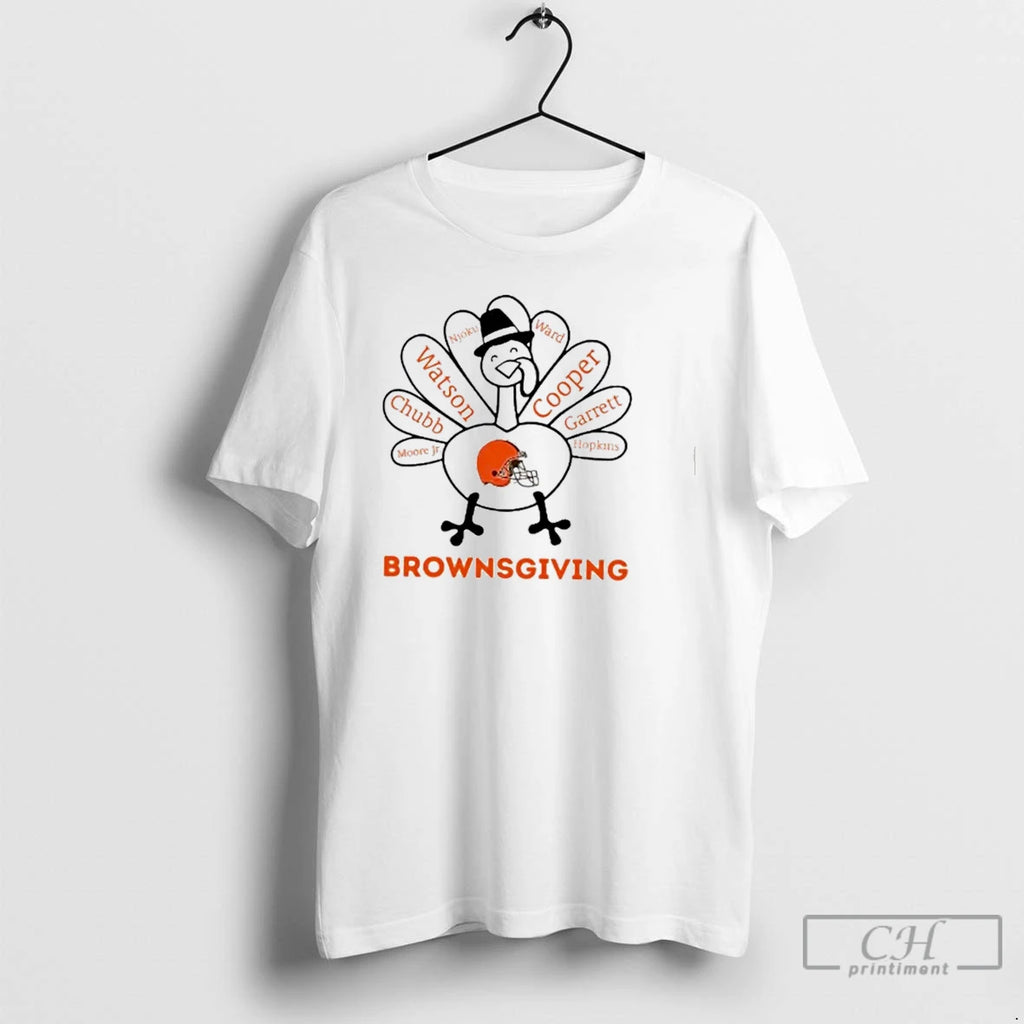 Premium Brownsgiving Cleveland Browns X Thanksgiving T Shirts Hoodie, Sweatshirt | InkNestWear.com