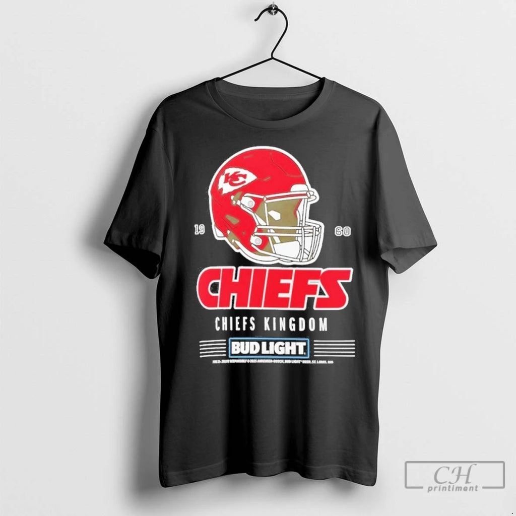 Premium Bud Light X Kansas City Chiefs Chiefs Kingdom Helmet T-Shirts, Hoodie, Sweatshirt | InkNestWear.com