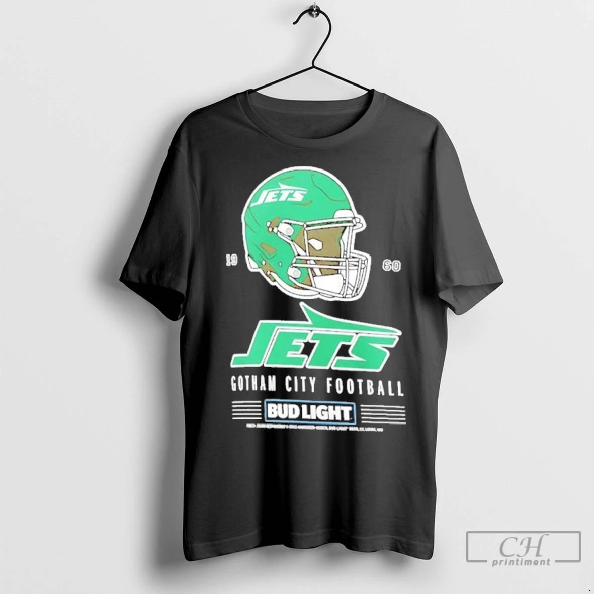 Premium Bud Light X New York Jets Gotham City Football Helmet T-Shirts, Hoodie, Sweatshirt | InkNestWear.com