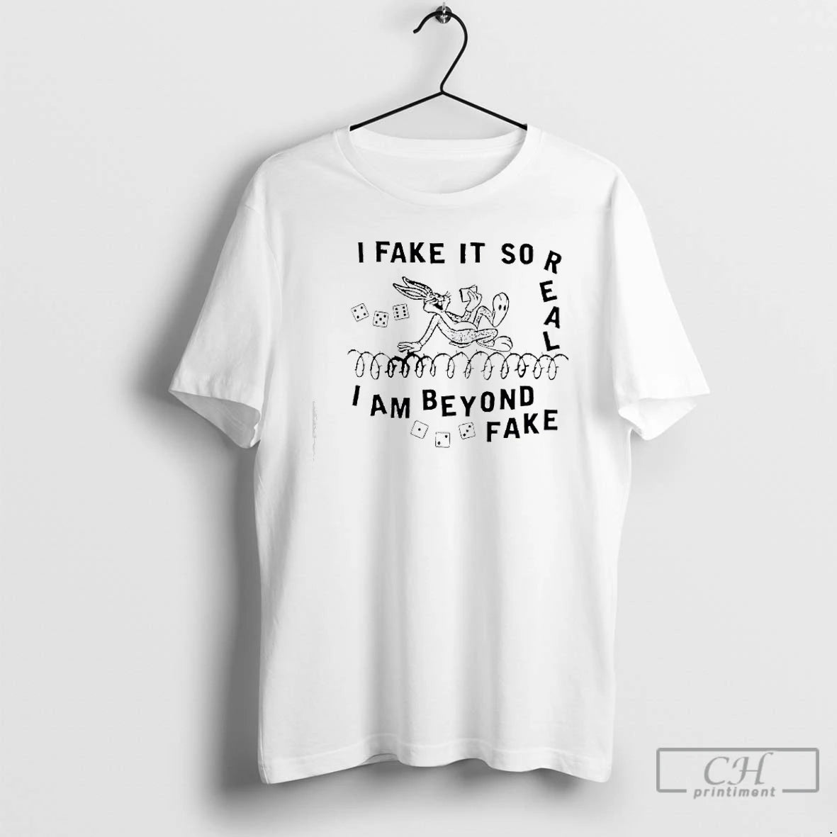 Premium Bugs Bunny I Fake It So Real I Am Beyond Fake T Shirts Hoodie, Sweatshirt | InkNestWear.com