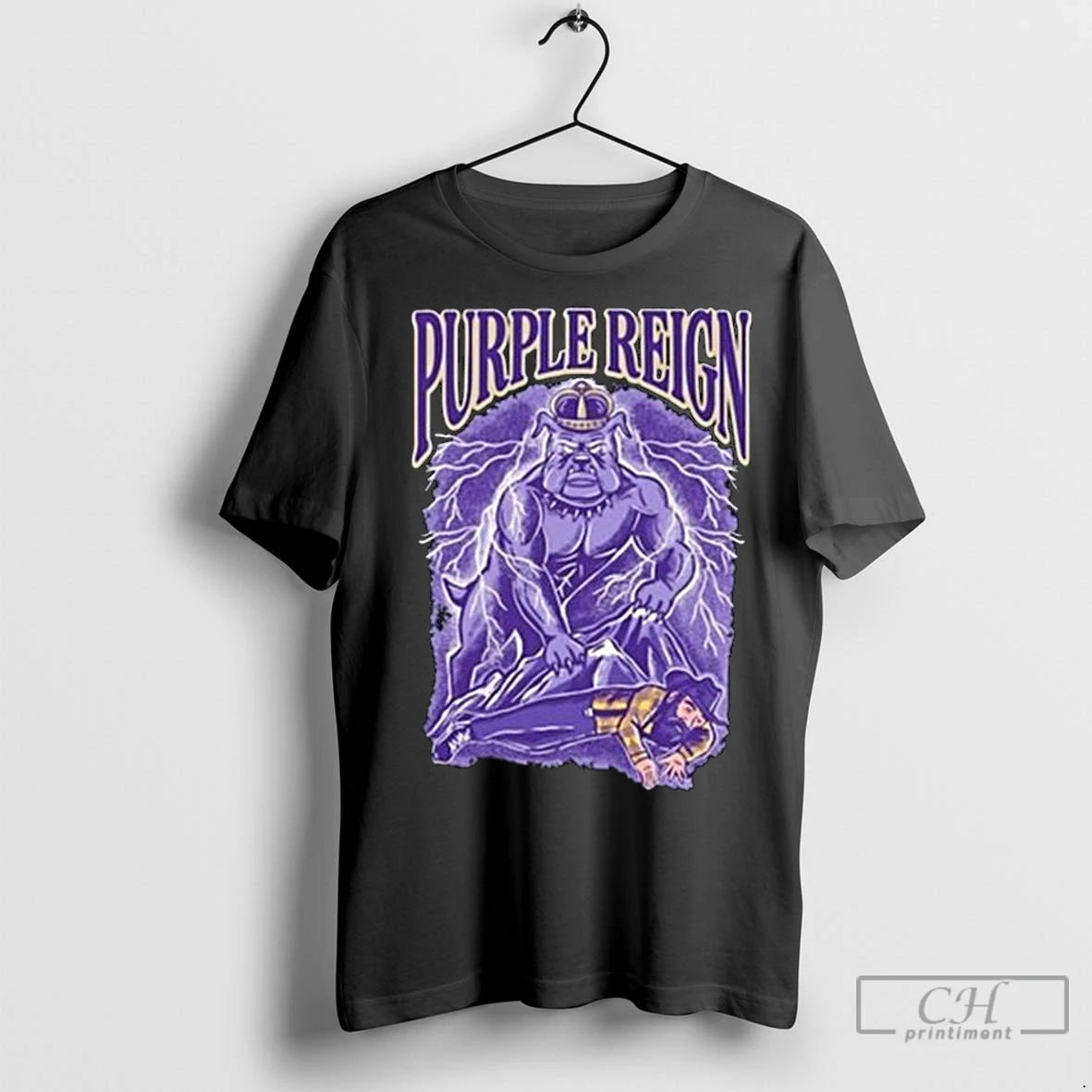 Premium Bulldog Mascot Purple Reign Pocket Long Sleve T-Shirts, Hoodie, Sweatshirt | InkNestWear.com
