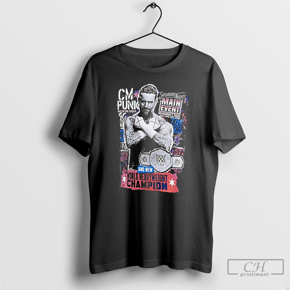 Premium Cm Punk Saturday Nights Main Event Winner T Shirts Hoodie, Sweatshirt | InkNestWear.com